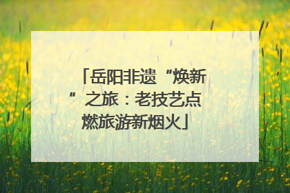 岳阳非遗“焕新”之旅：老技艺点燃旅游新烟火