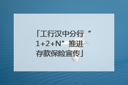工行汉中分行“1+2+N”推进存款保险宣传