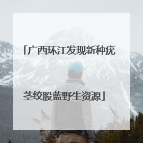 广西环江发现新种疣茎绞股蓝野生资源