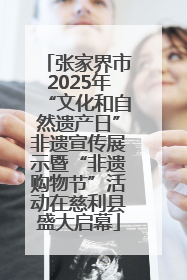 张家界市2025年“文化和自然遗产日”非遗宣传展示暨“非遗购物节”活动在慈利县盛大启幕