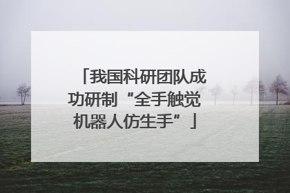 我国科研团队成功研制“全手触觉机器人仿生手”