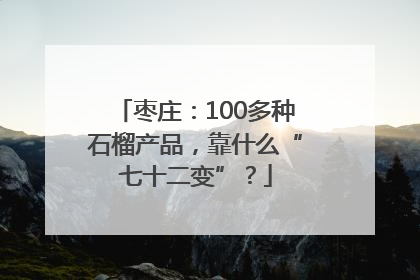 枣庄：100多种石榴产品，靠什么“七十二变”？
