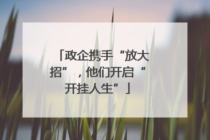 政企携手“放大招”，他们开启“开挂人生”