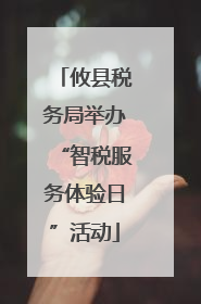 攸县税务局举办“智税服务体验日”活动