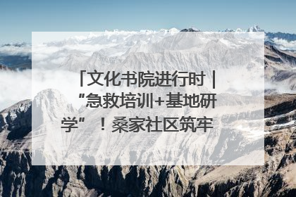 文化书院进行时｜“急救培训+基地研学”！桑家社区筑牢居民健康防线