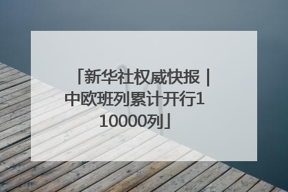 新华社权威快报｜中欧班列累计开行110000列