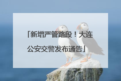 新增严管路段！大连公安交警发布通告