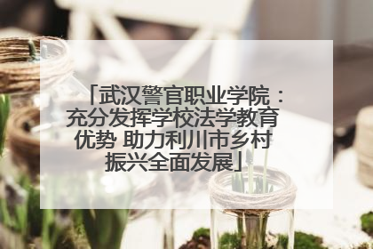 武汉警官职业学院：充分发挥学校法学教育优势 助力利川市乡村振兴全面发展