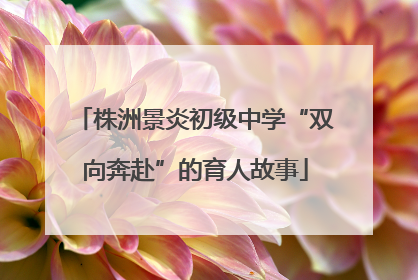 株洲景炎初级中学“双向奔赴”的育人故事