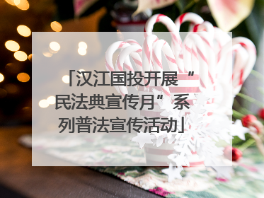 汉江国投开展“民法典宣传月”系列普法宣传活动