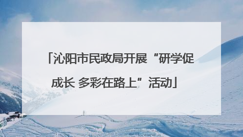 沁阳市民政局开展“研学促成长 多彩在路上”活动