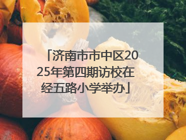 济南市市中区2025年第四期访校在经五路小学举办