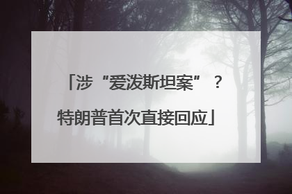 涉“爱泼斯坦案”？特朗普首次直接回应