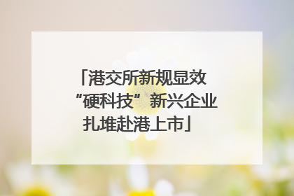 港交所新规显效 “硬科技”新兴企业扎堆赴港上市