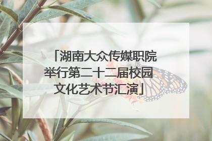 湖南大众传媒职院举行第二十二届校园文化艺术节汇演
