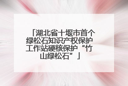 湖北省十堰市首个绿松石知识产权保护工作站硬核保护“竹山绿松石”