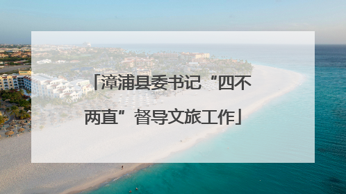 漳浦县委书记“四不两直”督导文旅工作