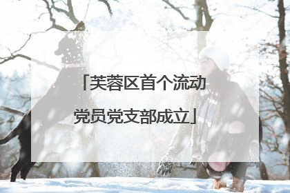 芙蓉区首个流动党员党支部成立
