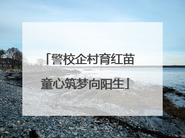 警校企村育红苗 童心筑梦向阳生