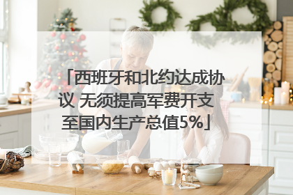 西班牙和北约达成协议 无须提高军费开支至国内生产总值5%