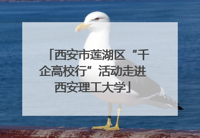 西安市莲湖区“千企高校行”活动走进西安理工大学