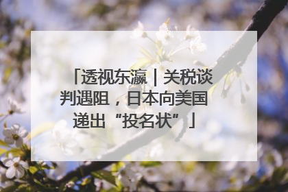 透视东瀛｜关税谈判遇阻，日本向美国递出“投名状”