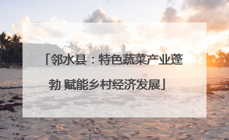 邻水县：特色蔬菜产业蓬勃 赋能乡村经济发展