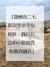 郑州市二七区兴华小学东校区：践行公益初心促进普特教育融合