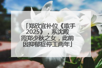 郑欣宜补位《歌手2025》，系沈殿霞郑少秋之女，此前因抑郁症停工两年