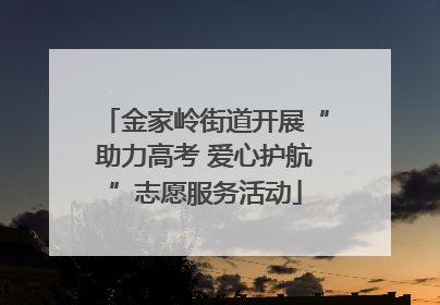 金家岭街道开展“助力高考 爱心护航”志愿服务活动