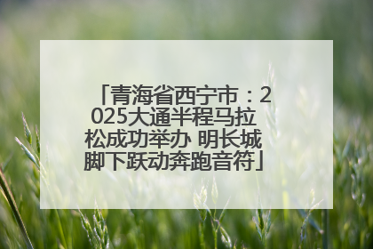 青海省西宁市：2025大通半程马拉松成功举办 明长城脚下跃动奔跑音符