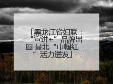黑龙江省妇联：“宣讲+”品牌出圈 最北“巾帼红”活力迸发