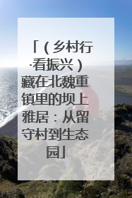 （乡村行·看振兴）藏在北魏重镇里的坝上雅居：从留守村到生态园