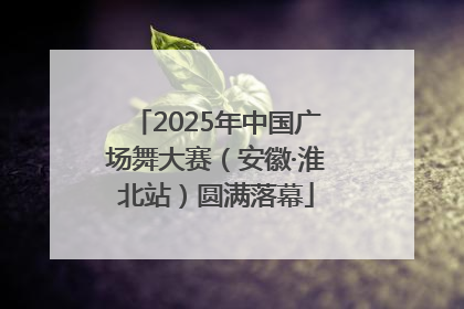 2025年中国广场舞大赛（安徽·淮北站）圆满落幕
