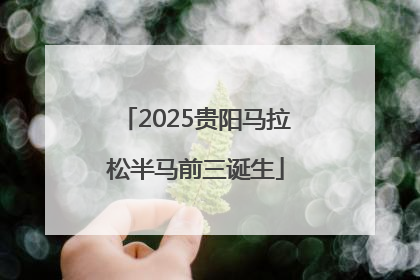 2025贵阳马拉松半马前三诞生