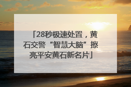 28秒极速处置，黄石交警“智慧大脑”擦亮平安黄石新名片