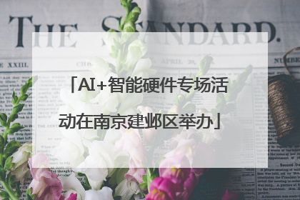 AI+智能硬件专场活动在南京建邺区举办