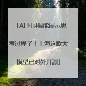 AI下围棋能展示思考过程了！上海这款大模型已对外开源