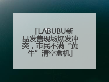 LABUBU新品发售现场爆发冲突，市民不满“黄牛”清空盒机