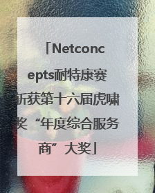Netconcepts耐特康赛斩获第十六届虎啸奖“年度综合服务商”大奖